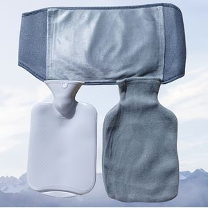 Taillebescherming Driedelige set, irrigatiewarmwaterzak, warme heupriem stoffen hoes, PVC waterinjectiehoes, warme taille warme buikbescherming, Winter Essentials