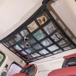 Heavy-duty Car Ceiling - 30 Pockets, Double-layer Mesh Organizer For Trucks & Suvs, Road Trips & Camping