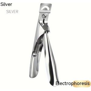 Zilveren Roestvrijstalen U-vormige Nageltips Nagelknipper, Randsnijders, Nagels Knippen Voor Ronde/vierkante Nepnageltips Gereedschap