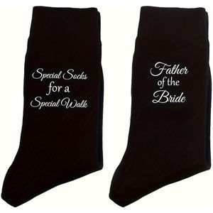 van de Bruid Zwarte Sokken - Gebreid, Letterpatroon, Machinewasbaar, Trouwcadeau voor van de Bruid, Grensoverschrijdend Populair in Europa en Amerika