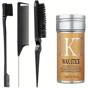 4 stuks niet- haarspraystokjes set voor het beheersen van plukken en pruiken, maakt kapsels beter hanteerbaar; ideaal om losse strengen te ontwarren en de aan je haarstyling toe te voegen