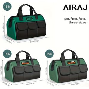 Airaj 3pcs Multifunctional Tool Bag With Multiple Pockets And Large Capacity Handbag- Electricians, Woodworkers &