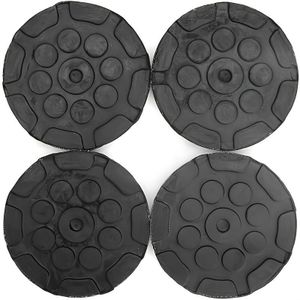 4pcs Car Lift Accessories Pallet Rubber Mat, Universal Lift Rubber Mat, Hammacson Characteristic Rubber Mat, Special Crane Rubber Mat, Crane Rubber Mat