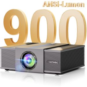 ULTIMEA 4K decoderende projector, native 1080P, 700/900 ANSI, automatische focus en obstakelvermijding, 6D keystone, HDR10, WiFi draadloos, slimme projector