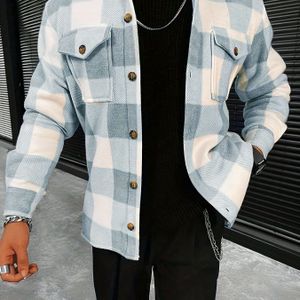 Heren Minimalistische Casual Veelzijdige Jas voor Woon-Werkverkeer, Werk en Weekenden, Trendy Buitenjas voor Uitgaan op