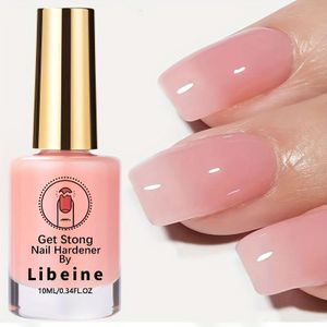 Roze Nagelverharder voor een Natuurlijke Look, Decoratieve Manicure met Roze Afwerking