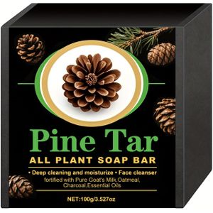 LANEMAY Heren Denkwater Zeep - Diepreinigende Lichaamzeep met Dennenhars & , Ftalatenvrij, Hydraterend Exfoliërende Formule voor Alle Huidtypes, Dagelijks Gebruik