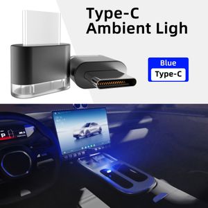 Type C LED Sfeerverlichting 7 Kleuren Auto Interieur Lamp 5V voor Computer en Powerbanks, Multifunctionele Ambient Licht Decoratieve Neonlamp voor Auto's - Nachtverlichting & Interieurlamp