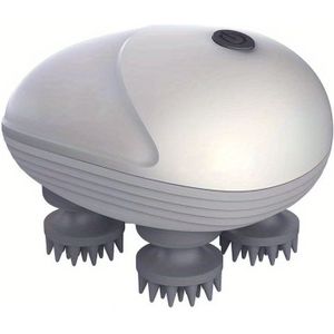 Elektrische hoofdhuid- en hoofdmassager, lichaamsmassager, huisdiermassager, is uitgerust met een 500 lithiumbatterij - Geurloze plastic.