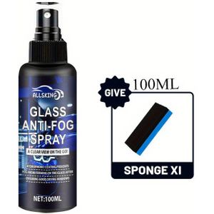 Anti-Beslagen Spray voor Autoruiten, Spiegels & Brillen - Langdurige Ontwasemingsmiddel voor Helder Zicht - Veilig op Bril, Helmen en Glazen Deuren