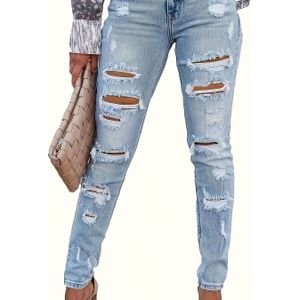 Gescheurde Jeans Casual Lange Broek
