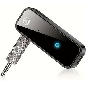 5.0 Draadloze Auto- & Vliegtuig-Aux Adapter – Draadloze Audio Ontvanger/Zender voor Auto, Thuis Stereo, Hoofdtelefoons & Gebruik in de Vliegtuig (Inclusief Vliegtuighoofdtelefoon Adapter)