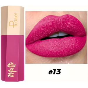 Niet-afstotende langdurige roze lipglaasje lipmud zeer geconcentreerde matte vloeibare lippenstiften make-up lipgloss kerstcadeaus voor muziekfestival jubileumcadeau verjaardagscadeau