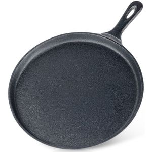 Waar Mode Functie Ontmoet: 's Le Creuset Le Creuster Gietijzeren Pannenkoekpan - Mat Zwart - 27cm