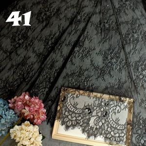 Elegante Wimperkant Tule Stof - x 1.5m, Voorgesneden Polyester voor Jurken & Huisdecoratie, Machinewasbaar - Verkrijgbaar in Wit, Zwart, Roze, Groen,