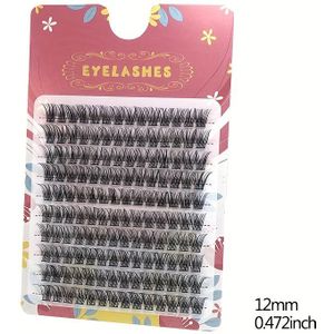 FONIX Wimpers 140 stuks DIY Individuele Wimpers Extensie Kit - 0.07 D Curl 10/12/14/16Mm - Ongeurende, Knot-Free, Ultra-Thin Band, Mink Wimpers voor Dagelijks Draag En Eenvoudige Toepassing Thuis