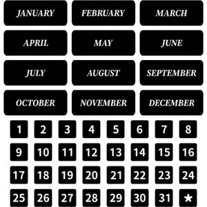 44pcs Magnetic Numbers And Months For Dry Erase Calendar Whiteboard, Calendar Magnets For Magnetic Whiteboard And Refrigerator