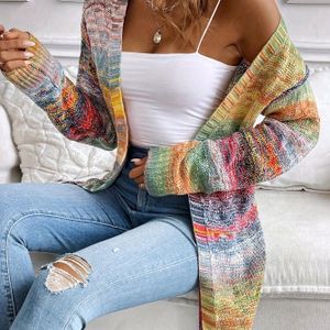 Casual Verloopkleur Blokvest - Open Voorkant met Contrasterende Rand, Medium Stretch Laagseizoenen Layerstuk voor Vrouwen, Lichtgewicht Vest, Handwas Aanbevolen