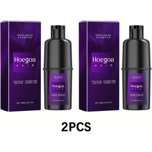 Twee van 100ml Paarse Haarshampoo Zachte DIY Langdurige Gemakkelijk te Kleuren Haarshampoo