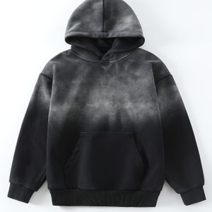 Jongens Lente en Herfst Koreaanse Capuchon Losse Trui 2024 Nieuw Middelgrote Jongeren herfst stoere knappe overhemd trend