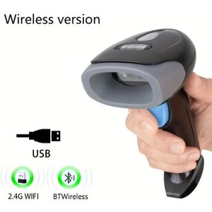 Handheld 2D Barcode Scanner | Draagbare USB Bedraad/2.4G WiFi Draadloos, 2D/1D Scanner voor Detailhandel, Logistiek, Magazijn, Supermarkten, , Mobiele Betalingen