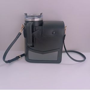 Women' Crossbody Cup Holder Bag With Adjustable Strap & - Compact Water-resistant Drink Pouch For Students, Outdoor, Travel, Casual Use, Travel Drink Bag | Design | Feature, Purse Cup Holder