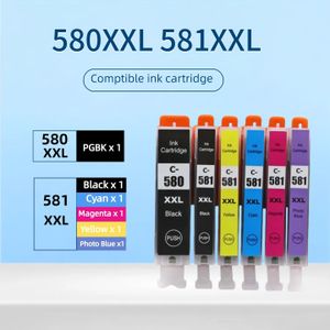 Compatible PGI-580 CLI-581 XXL Ink Cartridge for Canon TR7550 TR8550 TS6150 TS6151 TS6250 TS6350 TS8150 TS8151 TS8152 TS8250 TS8350 TS9150 TS9155 Printer