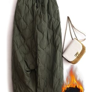 Elegante Dames Herfst-Winter Warme Joggingbroek |, Lange Lengte, Trekkoord in de Taille, Losse Pasvorm, met Zakken