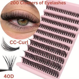 80D/40D Mink Wimpers 200 0.07mm D Curling/CC Curling 10-16mmMix Natuurlijke Wimpers Extensie 3D Russische Volume Individuele Wimpers Make-up Gereedschap Wimpers