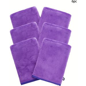 6pc(6×8 Inches) Soft Terry Cloth Exfoliating Sisal Bath Spa Shower Scrubber Loofah Rub Glove Mitt Mitten - Great For Your Skin Care In The Bath - Anti-