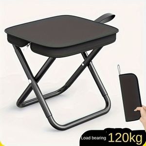 1pc Portable Folding Chair, Ideal For , Lawns, Picnics, Fishing, And Backpacking Trips