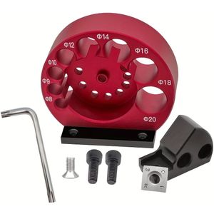 1 Set Dowel Maker Jig, 8-holes Adjustable Dowel Maker Jig 8mm-20mm With Carbide Blades Woodworking Electric Drill Milling Dowel Round Rod Auxiliary Tool