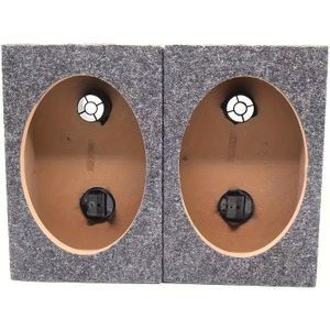 Ultra- ovaal luidsprekerhuis 6x9 luidsprekers - Auto Bass & Home Desk met , Passieve luidsprekerhuis met optionele kabel, Auto Audio Upgrade, Stijlvol ontwerp, Compact ontwerp