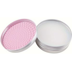 1pc Siliconen Make-up Kwast Reinigingszeep met Getextureerd Reinigingspad - Alcoholvrije Reiniger voor Cosmetische Kwasten