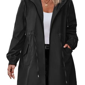 Plus Size, Lichtgewicht Capuchonvest voor Dames met Capuchon