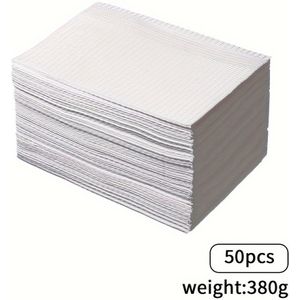 50st Wegwerp Nageltafelmat Tattoo Mat Waterdichte Opvouwbare Tafelmat voor Nagelsalon Tattoo Winkel Benodigdheden Wit/Zwart/Roze/