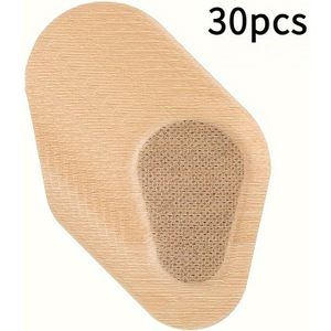 30 stuks Hypoallergene & Latexvrije Oogpleisters voor Enkeloogdekking - Zachte, Geurloze Adhesie, Verzachtende Verlichting voor Gevoelige in Lichtbeige, Flexibele Ontwerp, Ademend Pleister