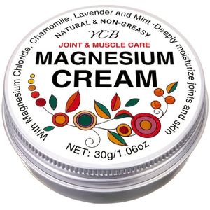 Magnesiumcrème voor gewrichts- en spiermassage, biedt 72 uur diepe hydratatie, verrijkt met kamille, shea butter en lavendel, snel opgenomen en niet-vettig / 1.06Oz.