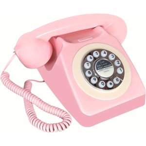 Vaste Telefoon met Snoer, Vintage Telefoons, Klassieke 1930's Vaste Telefoons voor Thuis & Kantoor Decor, Nieuwe Hoteltelefoon met Herhalen