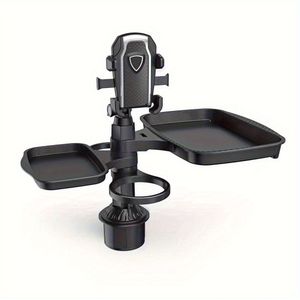 360° Rotating Car Tray With Cup Holder - Multifunctional Dining Table And Phone Holder For The Car