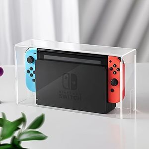 Nintendo Switch OLED Acryl Beschermende Hoes, Transparante Stofdichte Waterdichte Schaal, Vuilbestendige Spelcomputerhouder, Geen Batterij Inbegrepen