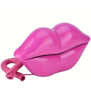 Vaste Telefoons voor Thuis, Roze Lip Telefoon, Bedrade Telefoon voor Decoratie, Retro Huis Telefoon, Nieuwigheid Mondtelefoon voor Thuis/Kantoor/Hotel//Feest