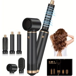 Haardroger Borstel , Haarstyler, Snelle Droogfunctie, Professionele Multi-Fönborstel voor Krullen, Volume en Stijlen