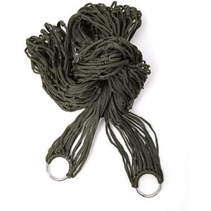 TEMU Duurzame Dikke Nylon Buitenhangmat - Multifunctionele Groene Mesh Schommel voor Tuin, Strand en Ontspanning, Ergonomisch Ontwerp voor Dubbel Gebruik, Picknickmat of Stoel, Hangmatten voor Buiten