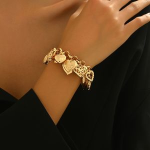 1st Modieuze Retro Holle & Liefdesvorm Spiegel Doos Armband