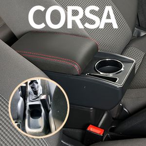 Geschikt voor Opel Fit Armrest Box - Geen Boorinstallatie, Dubbele Laag , Duurzaam ABS-materiaal, Zwart met Rode Accenten, DIY-binnenruimte-upgrade-accessoires voor Verbeterde Organisatie