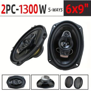 1 paar 6x9 inch (2X650W) coaxiale luidsprekers, auto high fidelity full-range speakers, deur stereo subwoofer co-axiaal autoluidsprekers, geschikt voor autoradio's en DVD-spelers