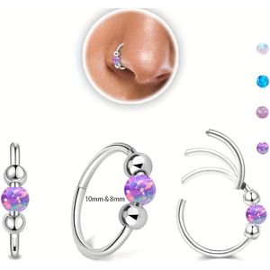2 Stuks 18g/20g Neusringen Voor Vrouwen Neushoepels 8mm/10mm 316L Chirurgisch Staal Neusringen Piercing Sieraden Kunnen Worden Gebruikt Als Neusring, Septumring En Oorring