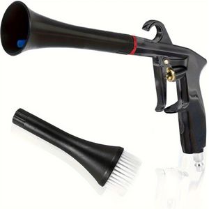 1/4" Quick Connect Autoreiniger - Hoge-druk Aluminiumlegering Binnen- en Buitenschoonmaakgereedschap met Dubbele Sproeiers voor Effectieve Schrobbe en , Schrobbe voor Autobinnen