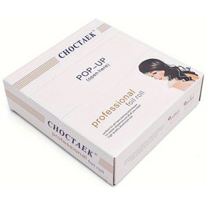 Doos met 200 Vellen Haarverffolie, Gebruikt voor het Markeeren van Haar, Schoonheidsbenodigdheden, Zilverkleurige Aluminiumfolie voor Haarverven, Benodigdheden voor Kapperssalons